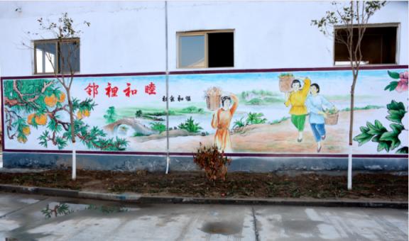 镇安乡镇文化墙 乡风文明焕发新活力